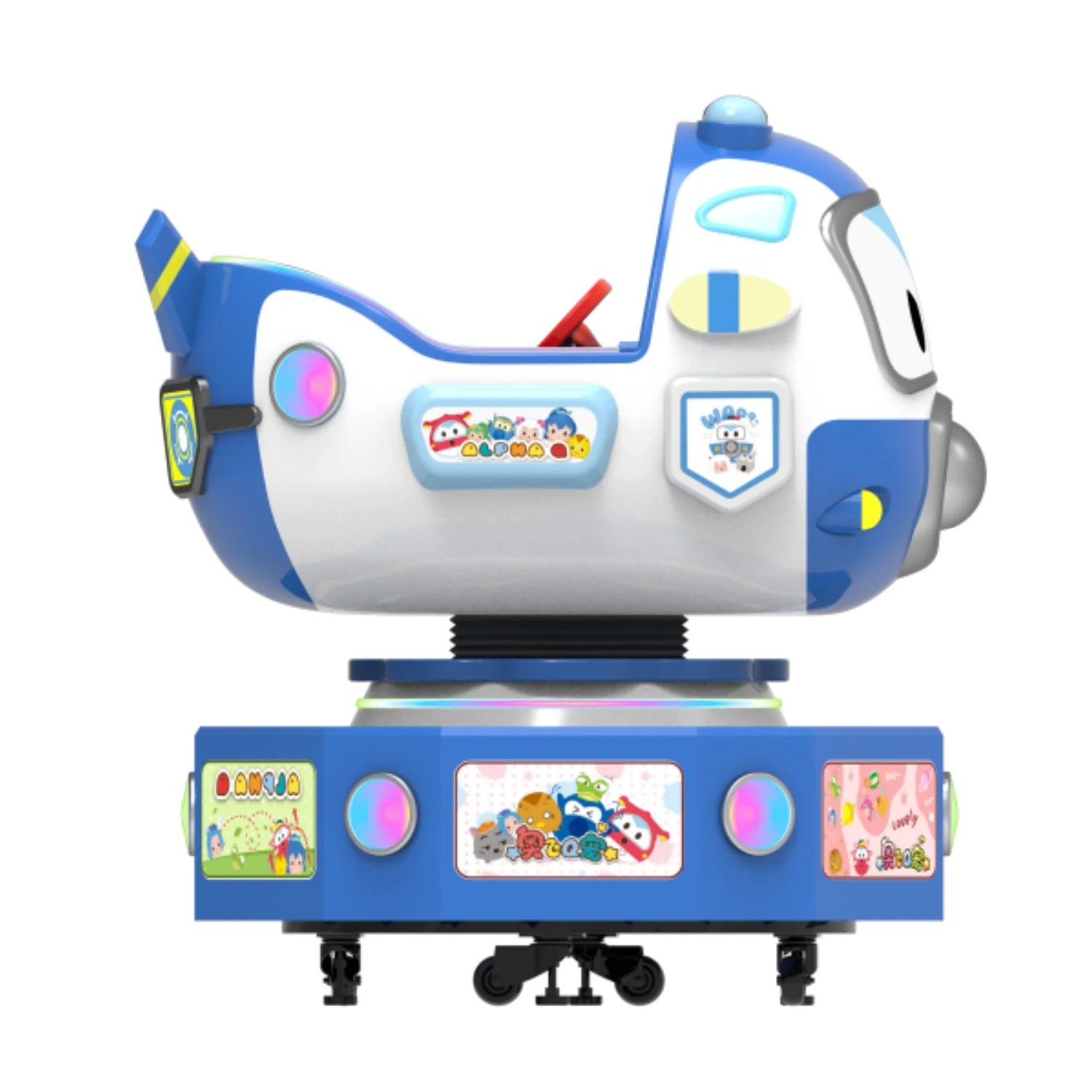 Good Profit 3D Racing Games Machine Electric Kiddie Airplane Ride Coin operated Kiddie Ride on for Young Riders