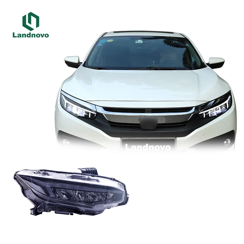 New Arrival Auto Body Parts  Headlamp Head Light Car Head Lamp LED Headlight For Honda civic 10th generation 16-20 year