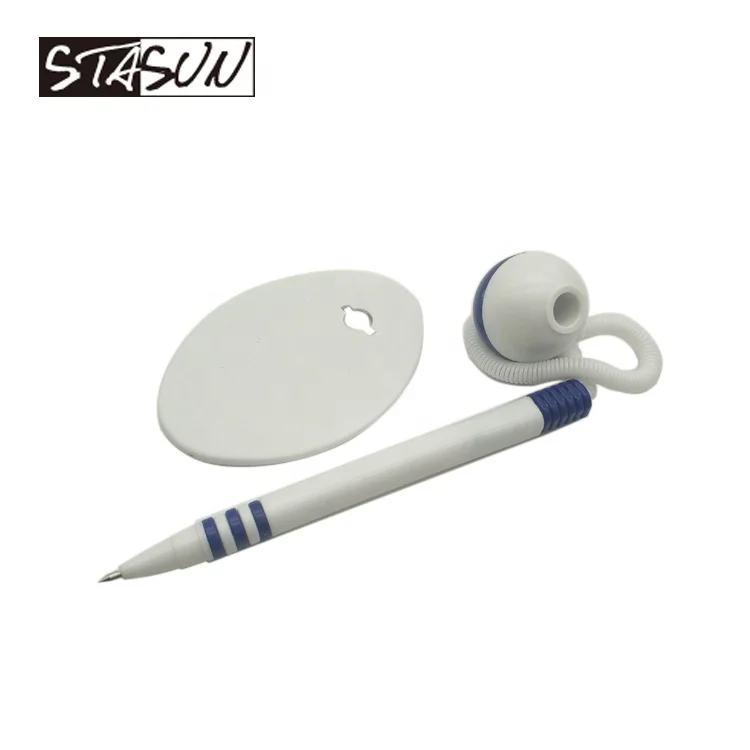STASUN Classic Promotional Plastic Standing Counter Table Desk Ball Pen For Office School bank hotel