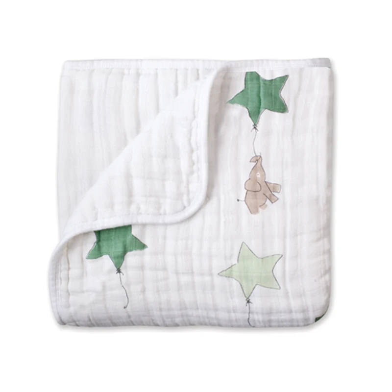 
Wholesale Muslin cotton 4 Layers Muslin Swaddle Baby Blanket With Adjustable Wrap 