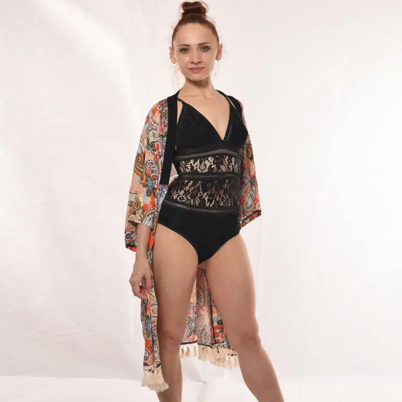 Factory custom logo boho printed plus size	beachwear british style women dress boho maxi dress
