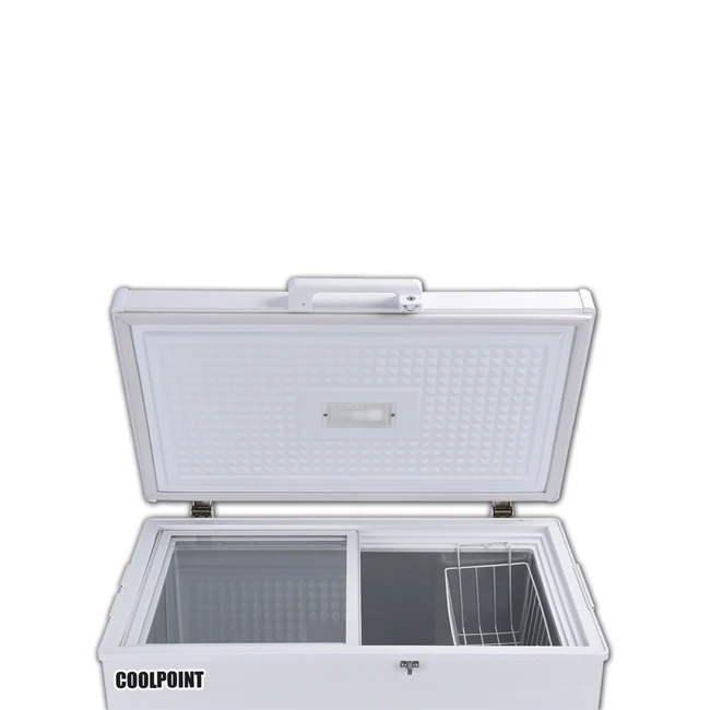 208 liters for commercial Adjustable temperature solar ice cream cooling frozen Evaporator DC freezers