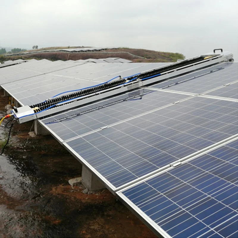 SOEASY automatic pv modules washing machine cleaning brush robot for solar panel