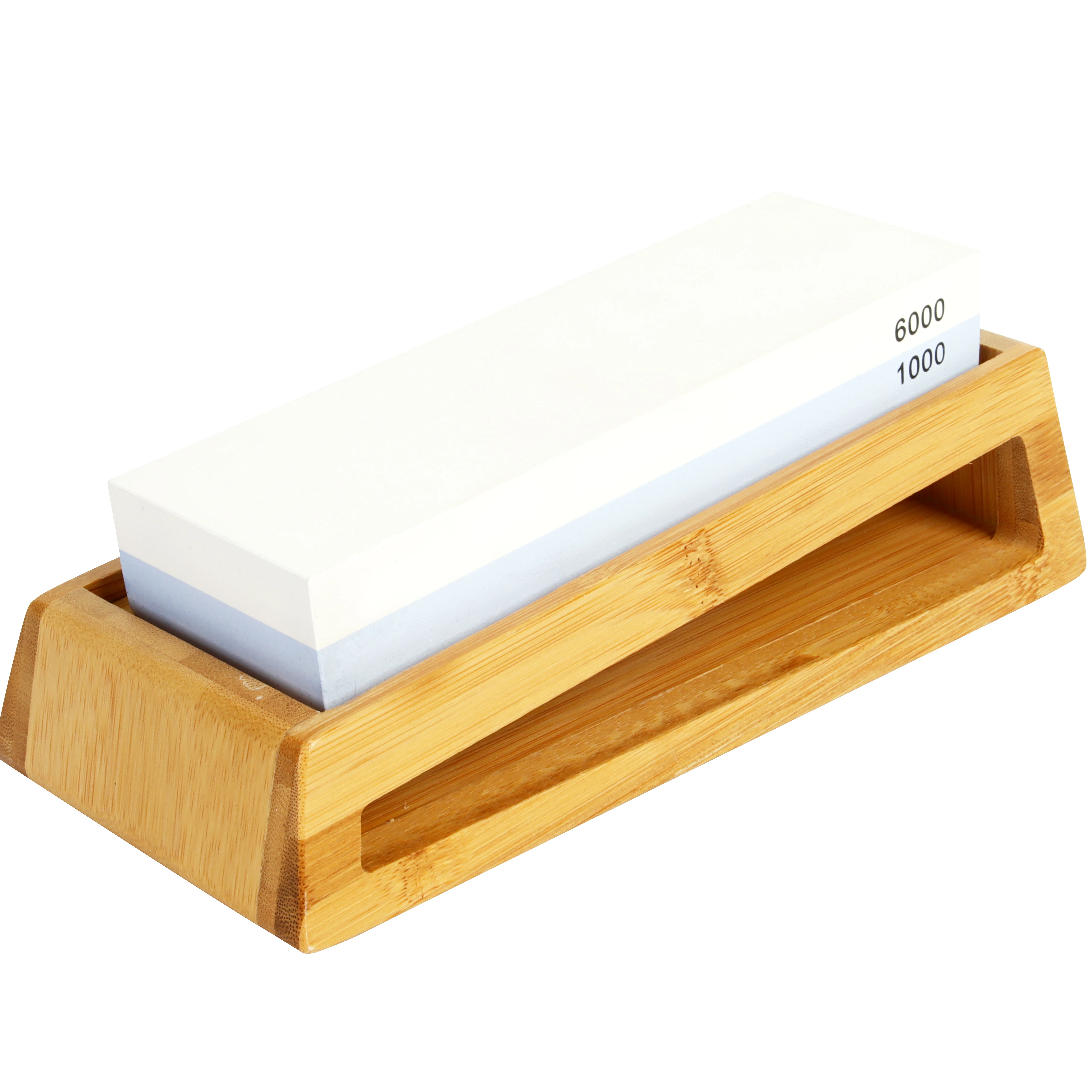 Bamboo Whetstone Base 15 Degree for Sharpening Tool Whetstone  Accessory Sharpening Angle Guide