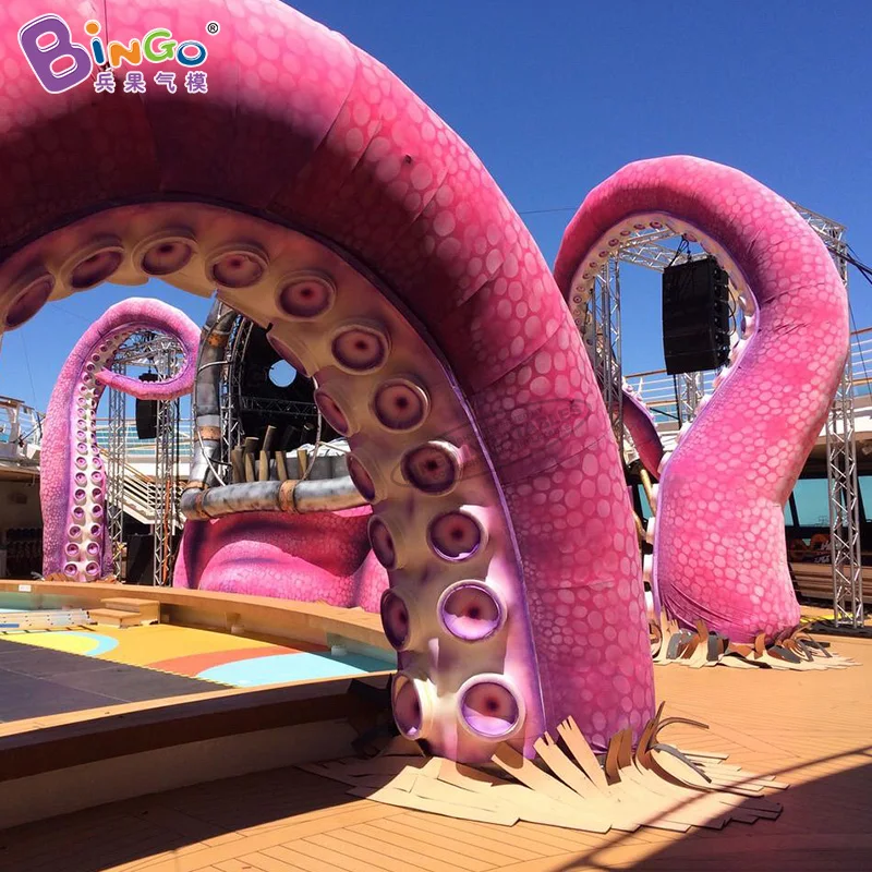 Bingo Octopus Tentacle Decoration Inflatable Squid Giant Inflatable Octopus Tentacles For Stage Decoration