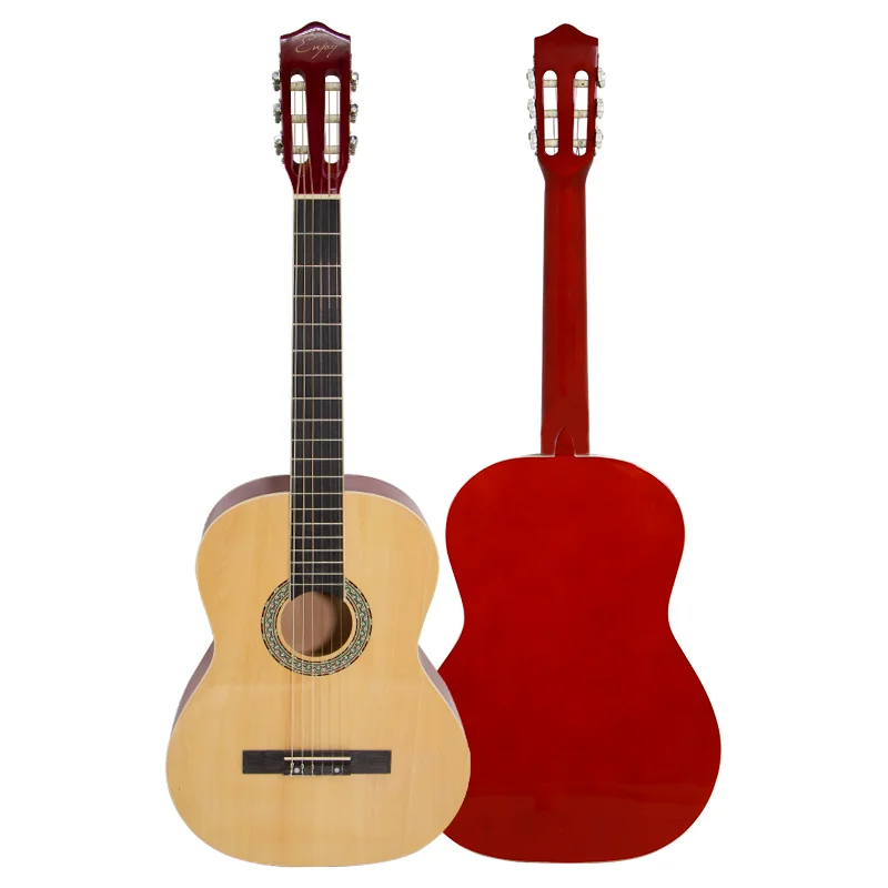 G3901 China Price 6 String 39 Inch Full Solid Basswood Left Handed Acoustic Classical Guitar for Student