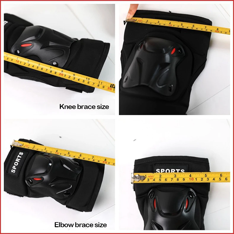 EVA Shell Protective Outdoor Motorcycle Cycling Knee Elbow Guard Pad Support Brace Gear