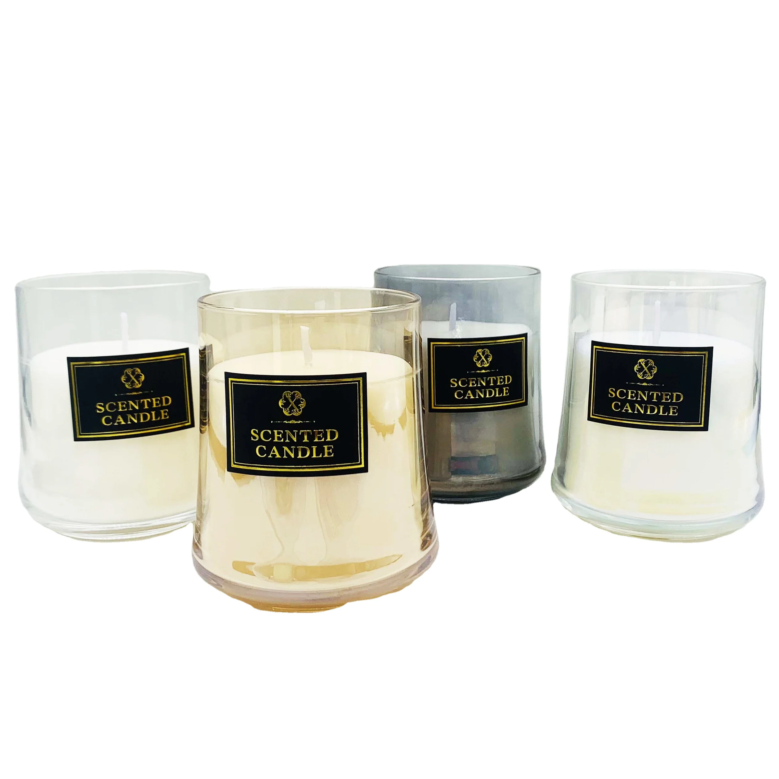Burning Cleanly Private Label Glass Jar Soy Wax Scented Candle for Hotel,Club,Home Decoration