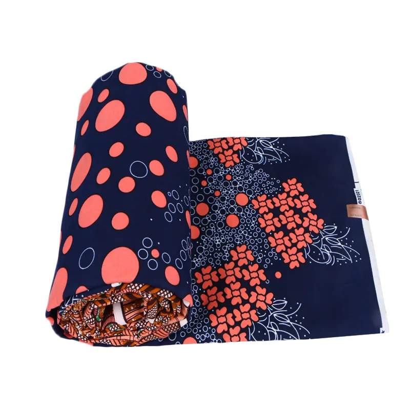 Ghana Kente Real Wax Prints Tissu Africain Polyester Wax Fabric