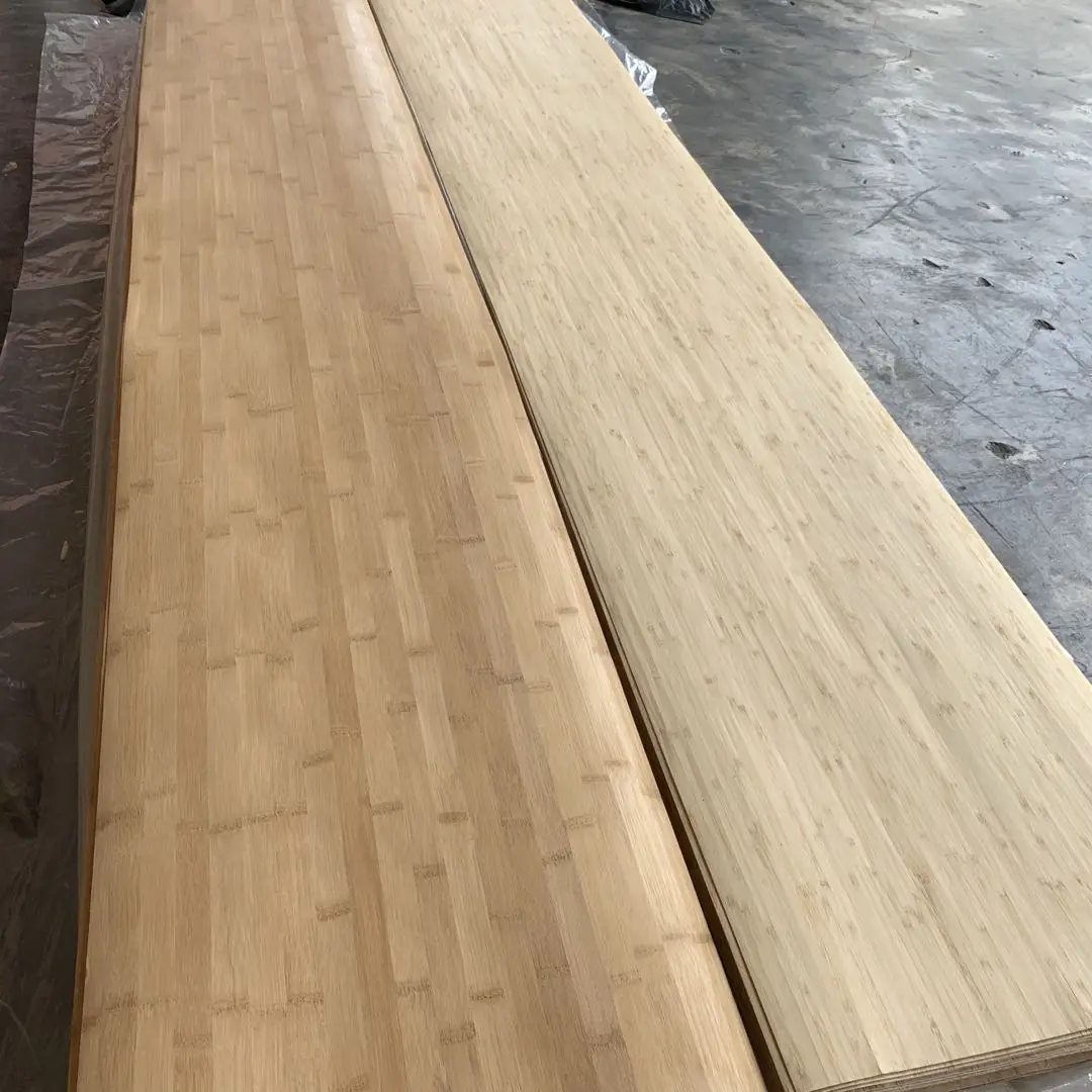  Factory direct price natural solid wood veneer flatpressing side pressure carbonize moso bamboo for fancy plywood