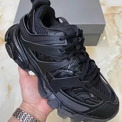 Top quality cowhide women triple s trainers 2022 original branded shoes crystal designer luxury women BB triple s shoes