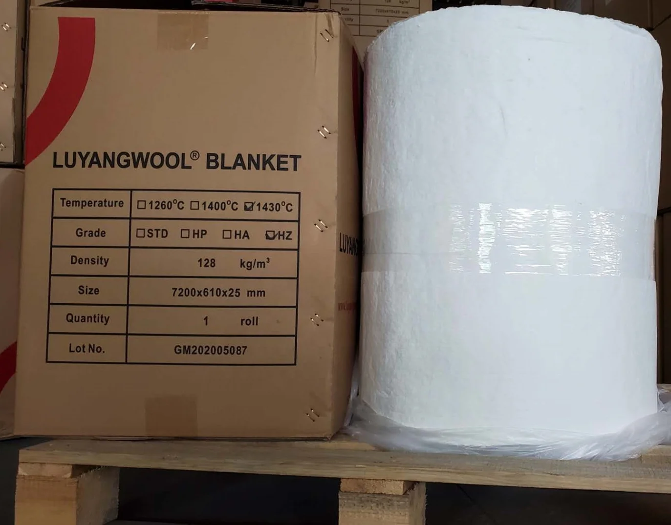  Огнеупорный материал LUYANGWOOL 1430 Гц одеяло из керамического