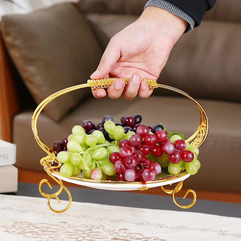 Home fruit plate living room coffee table net red dried fruit box Chinese-style partition snack dried fruit storage tray