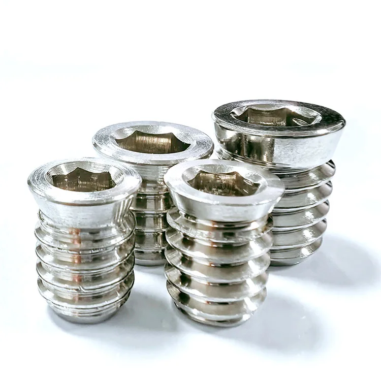 Customized high quality stainless steel M6 M8 furniture wood inserts nuts for wood