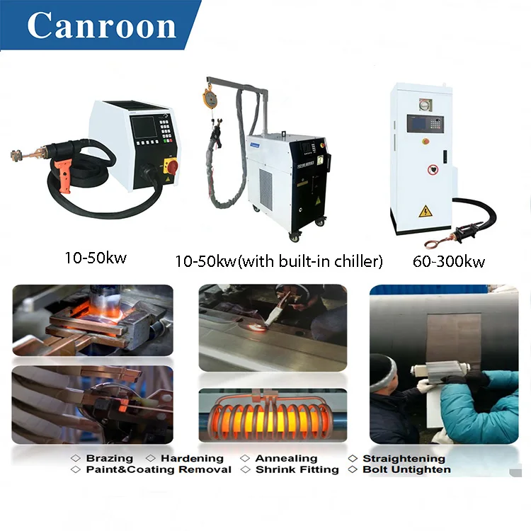 Canroon portable IGBT high frequency induction heating equipment induction brazing machine for metal heat treatment