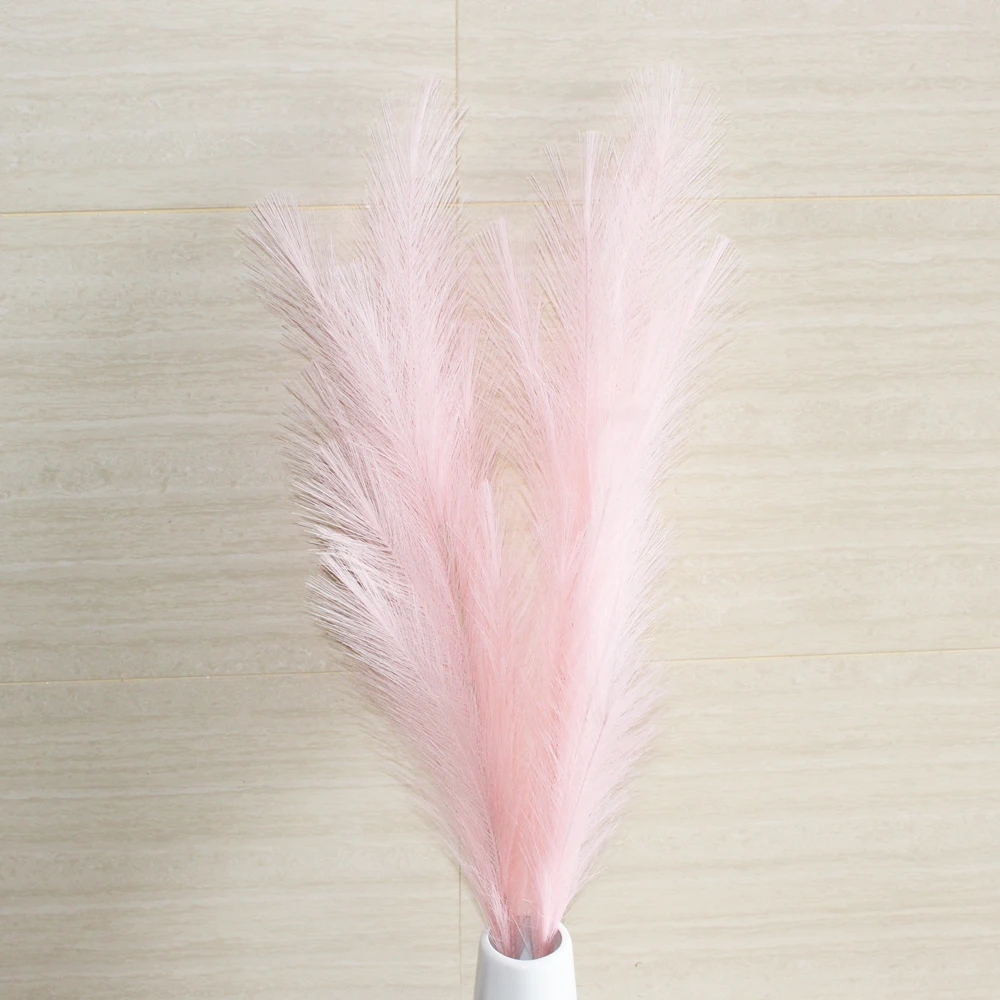 OEM Factory Wholesale Custom Top Flower Arrangement Decor Artificial Color White Large Fluffy Pampas Grass Large