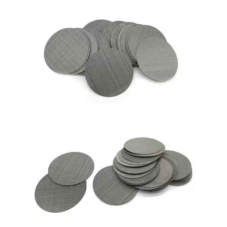 Stainless Steel Liquid Filter Disk Sintered Disc Micron Replacement Mesh Puck Screen for Coffee