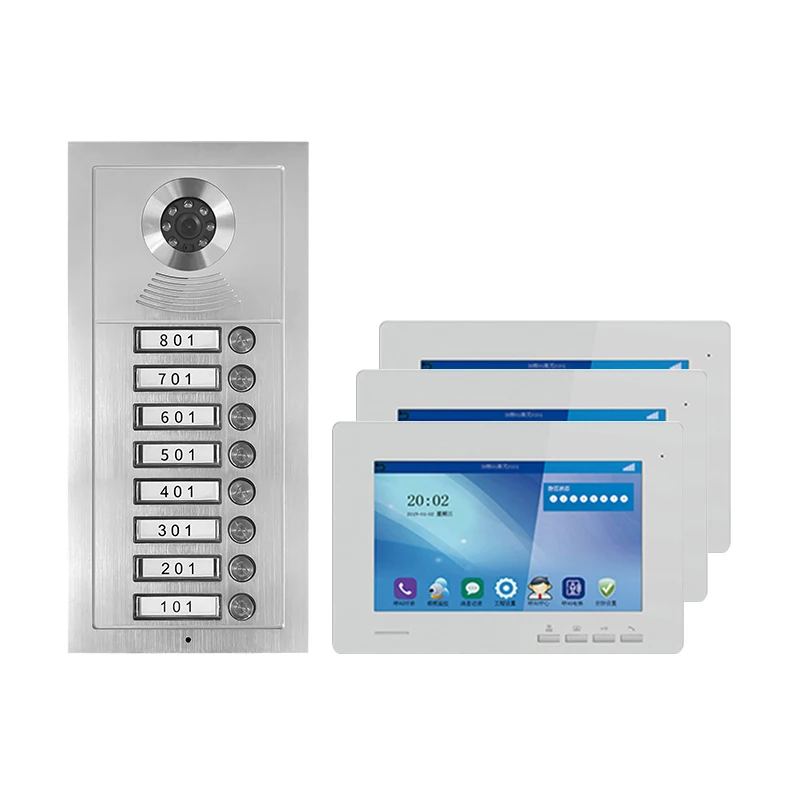 7 Inch Intercom Doorbell smart doorbell Swipe Card Set  Video Door Phone With Great Price