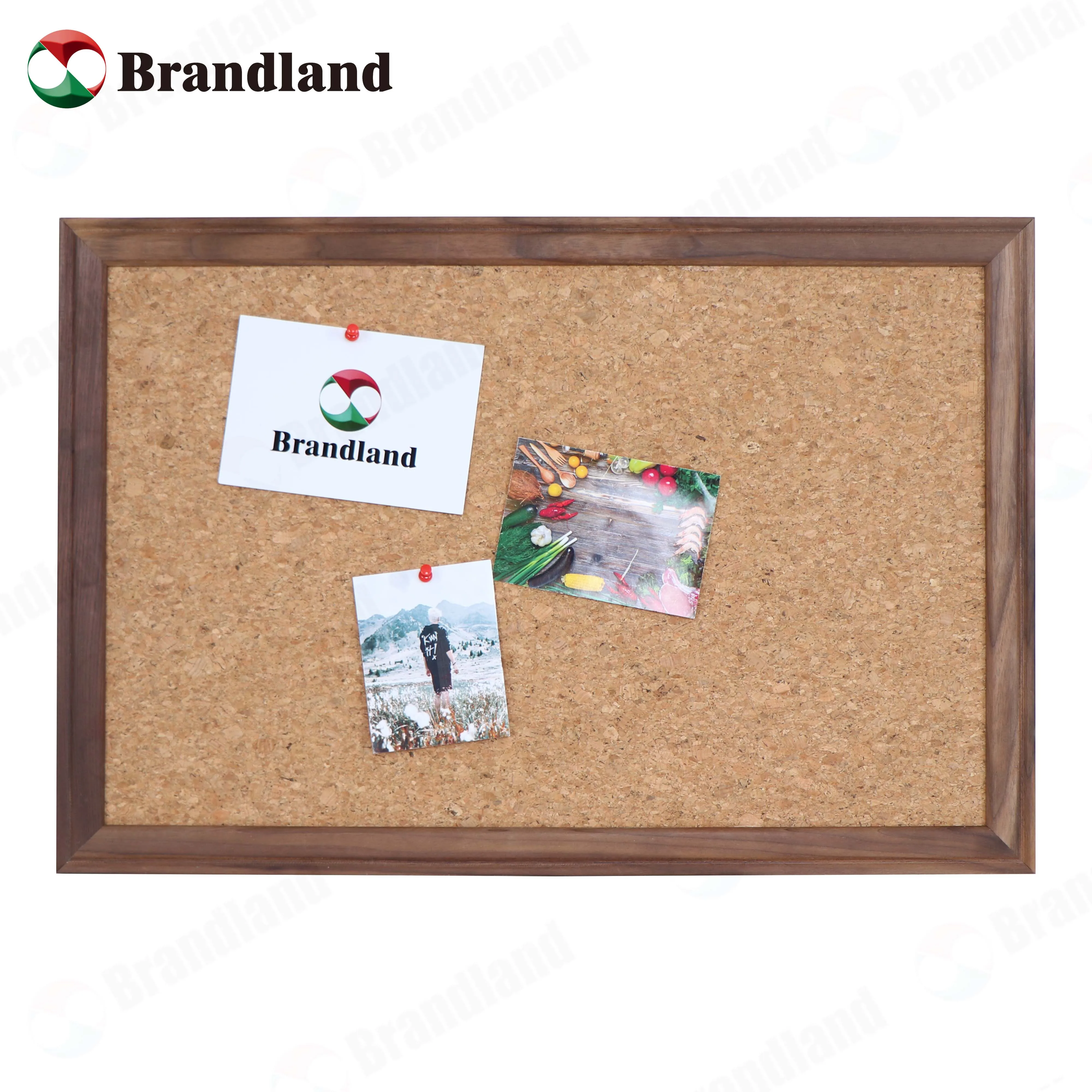 Custom common cork board and wood frame solid wood office bulletin memo