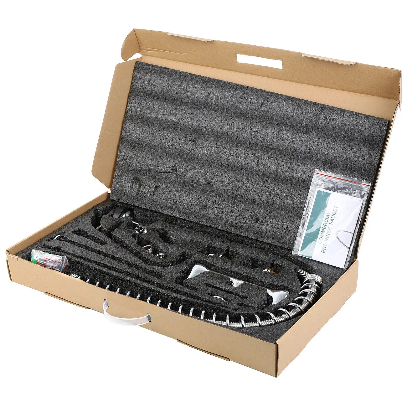 High Grade Industrial Commercial Kitchen Taps Pre Rinse pull out kitchen mixer faucet Taps With Pre Rinse Spray for dishwasher