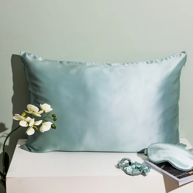 Zipper And Envelope Natural Mulberry Silk Pillowcase Pillow Cover 100% Pure Satin Silk Pillow case