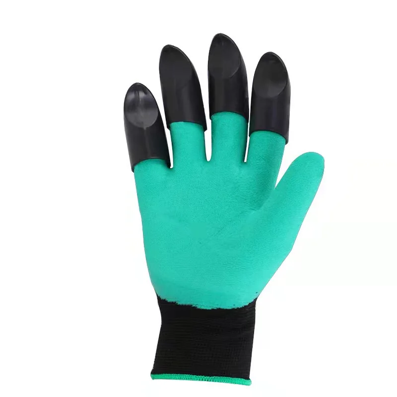 4 Claws Wholesales Waterproof Gardeners Digging Planting Home Tools Latex Palm Coated Garden Gloves