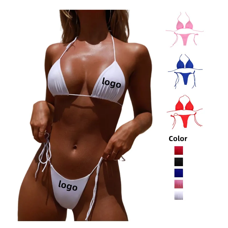 Custom Bathing Suits For Women Swimwear Sexy Bikini Active Two-piece Woman Swimsuit Halter Bikini