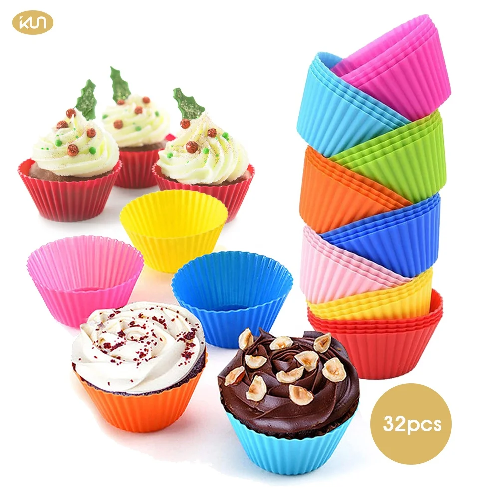 Reusable Cupcake Liners Nonstick Silicone Baking Cups