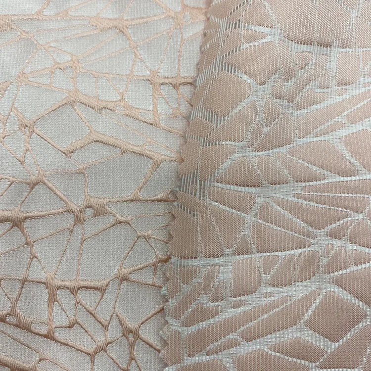 Shaoxing Lizabella jacquard 75d polyester elastane waffle fabric 100 polyester dobby