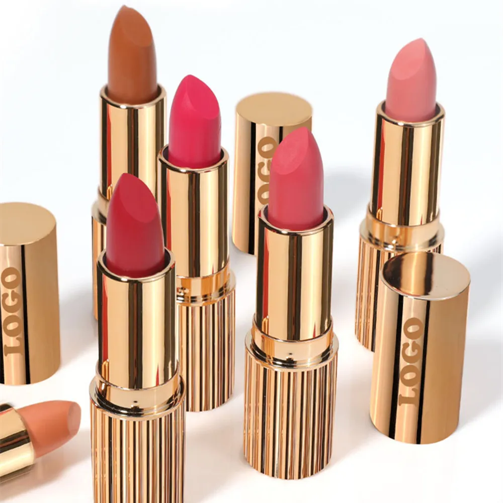 Best Selling Nude Lip Stick Creamy High Pigment Lip Makeup Cosmetics Vegan Cruelty Free Waterproof Long Lasting Matte Lipstick