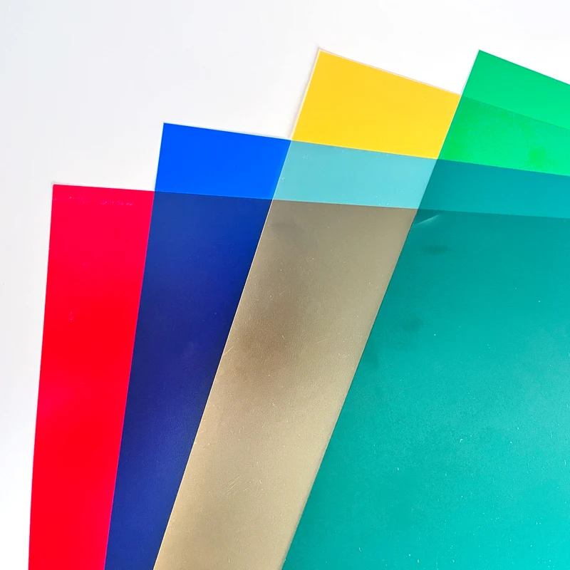 Индивидуальная прозрачная синяя ПВХ ацетатная обвязочная крышка A4