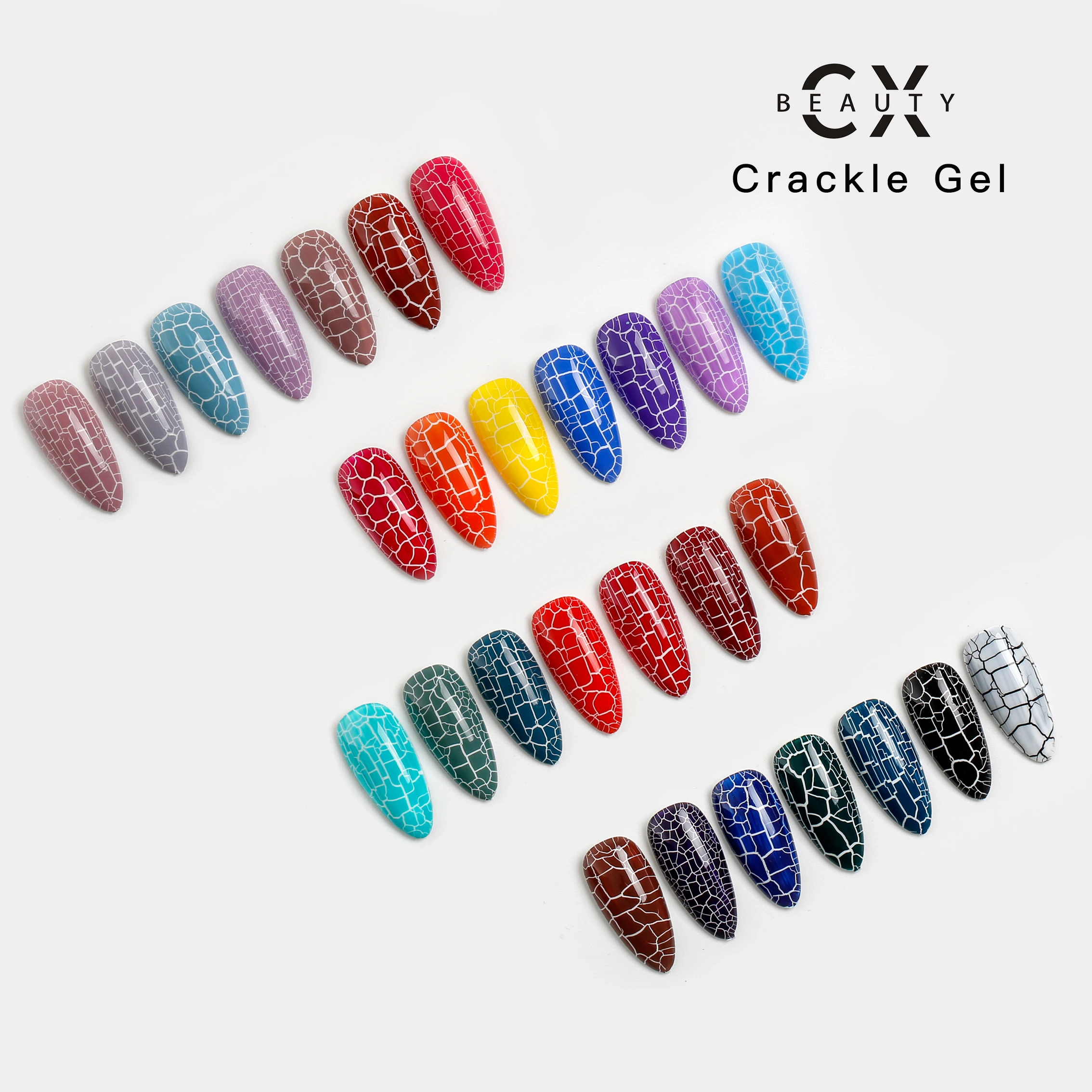 CX Beauty Оптовая продажа Новый долговечный Волшебный Гель-лак для ногтей с эффектом трещин