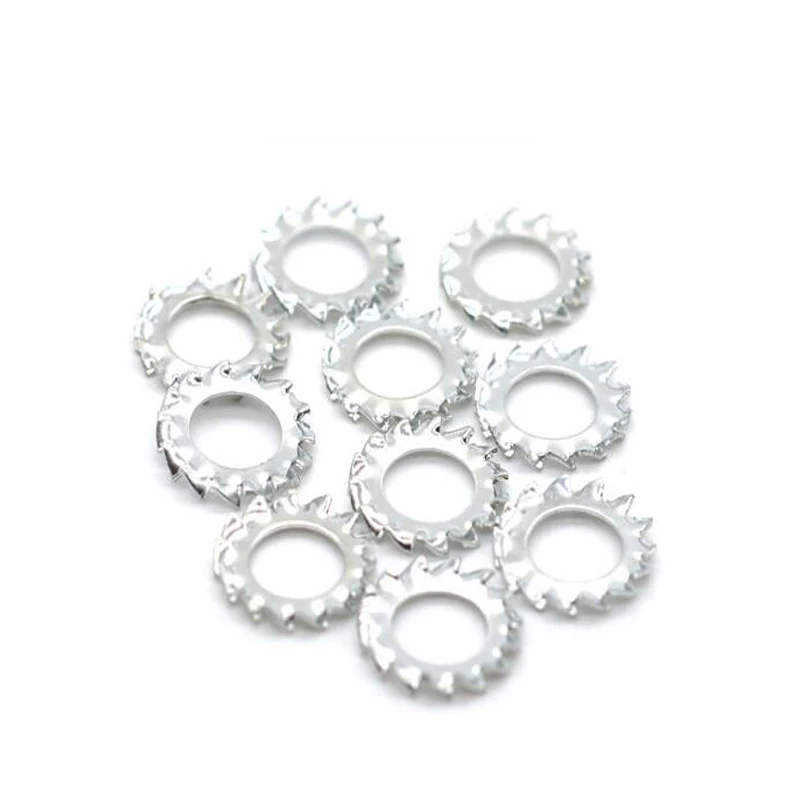 M6 ASTM A193 A914 B8 B8M B8T ASTM A453 GR660 A286 18-8 Stainless Steel Plain Serrated Lock Washer With External Teeth DIN6798