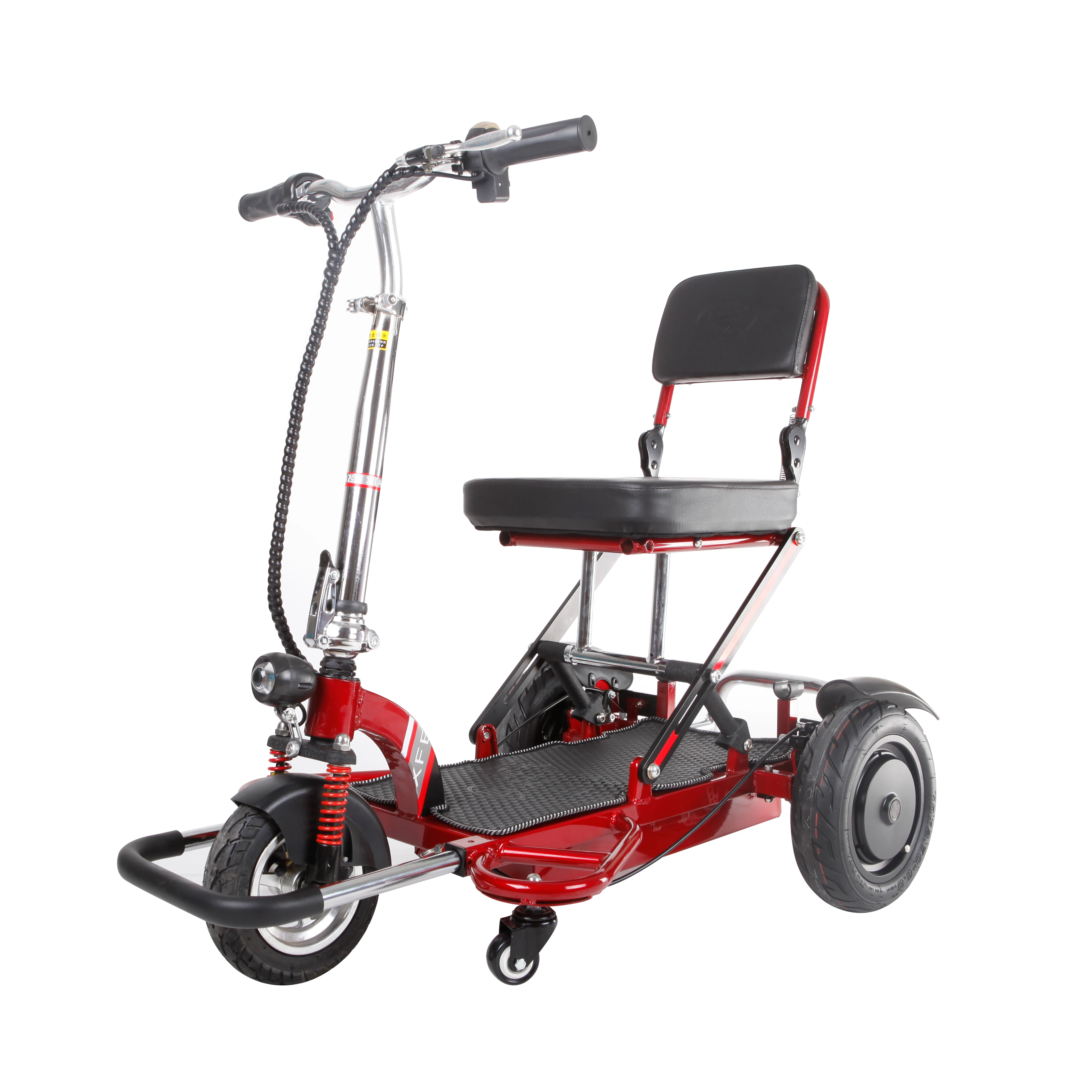 
CE Three Wheel One Seat Folding Lightweight Mobility Scooters Vehicle 