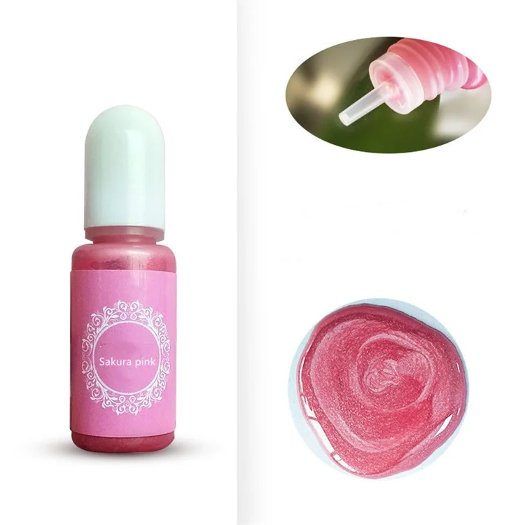 Wholesale High Gloss Odorless Easy Mix Arts and Crafts Natural Mica Plate Resin Pigment Liquid for resin