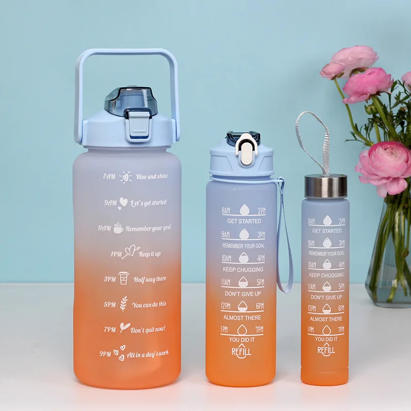 Water Bottle Plastic Gardiant 3 In 1 Plastic Water Bottles Wholesale Plastic Water Bottle With Time Marker