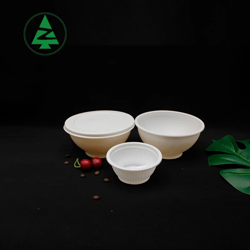 Competitive price wholesale customized size Eco-friendly  biodegradable  food container corn starch  bowls