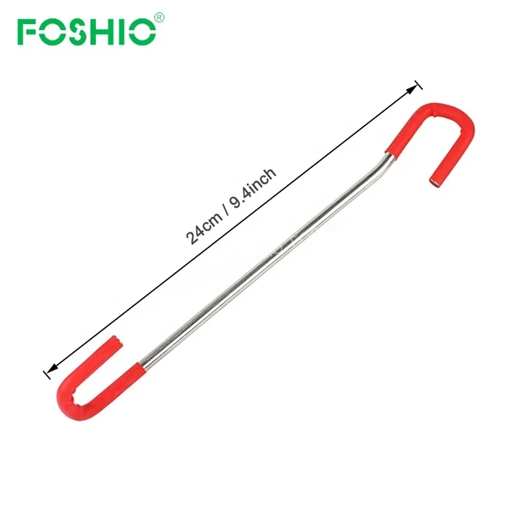 Foshio Metal S Shape Car Hook Garage Storage,Vinyl Change Hook For Car Trunk Support