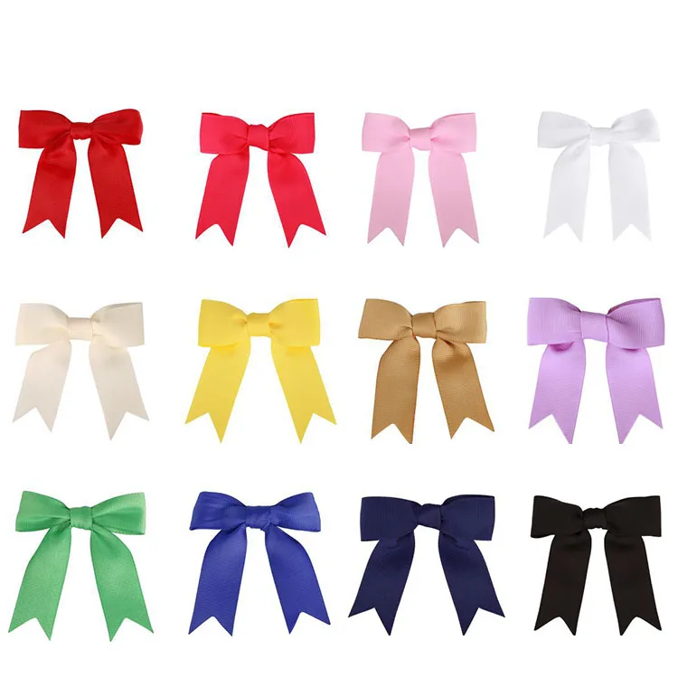 Pre Made Mini Self Adhesive Bows Satin Grosgrain Gift Ribbon Bow for Garment Accessory Package Decoration