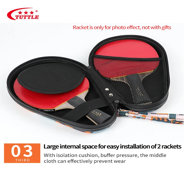 
TUTTLE Gourd shape Table tennis racket bag new currents thickening Flower color Large capacity portable type 