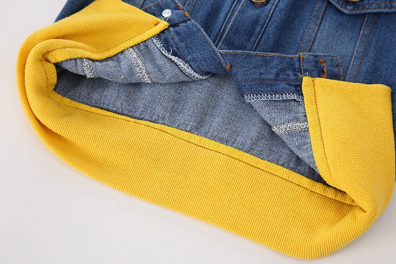 Hao Baby Autumn Spring Jeans New Hooded Western Style Shirt Boy Handsome Jacket For Boys