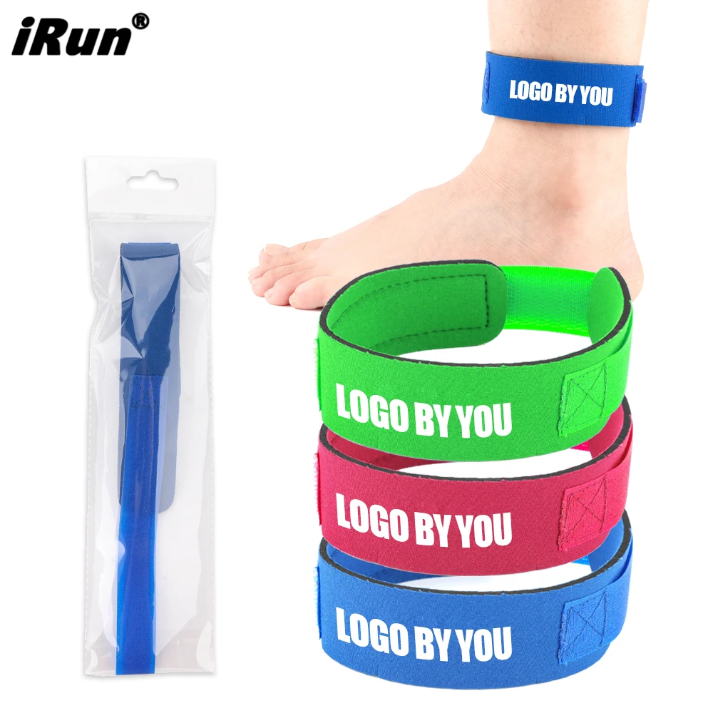iRun Adjustable Unisex Triathlon Running Race Timing Chip Band Neoprene Padded Ankle Timing Chip Strap Band for Running