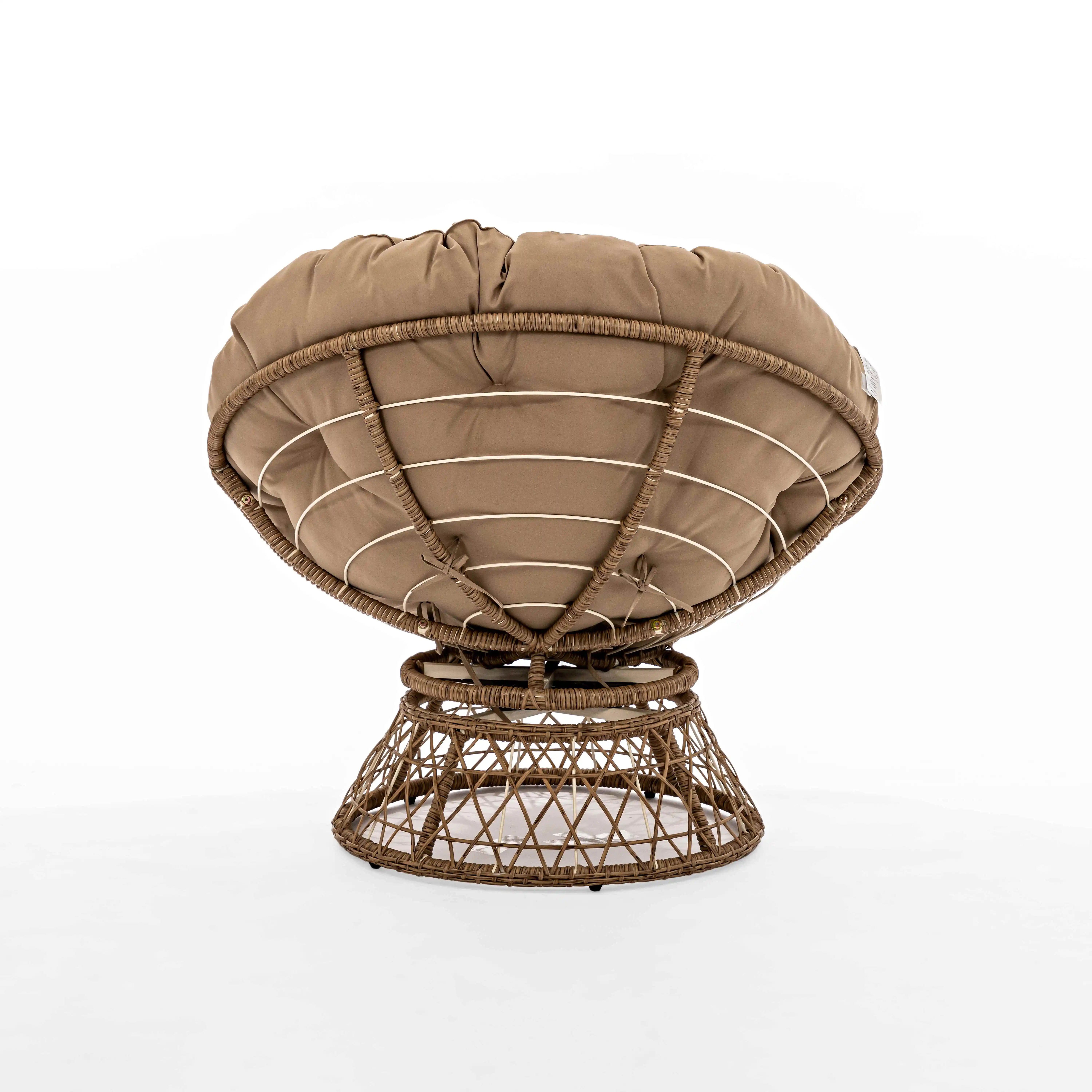 Vietnam modern and strong rattan outdoor furniture patio sofa wicker lounge chair arm sofa 2023