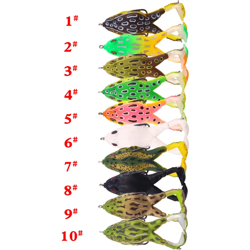 USA Vintage Air Bravvo Hollow Body Killer Pike Soft Rubber Superiorfishing Surface Thai Winner Fake Frog Lure Bait Latex 1pcs
