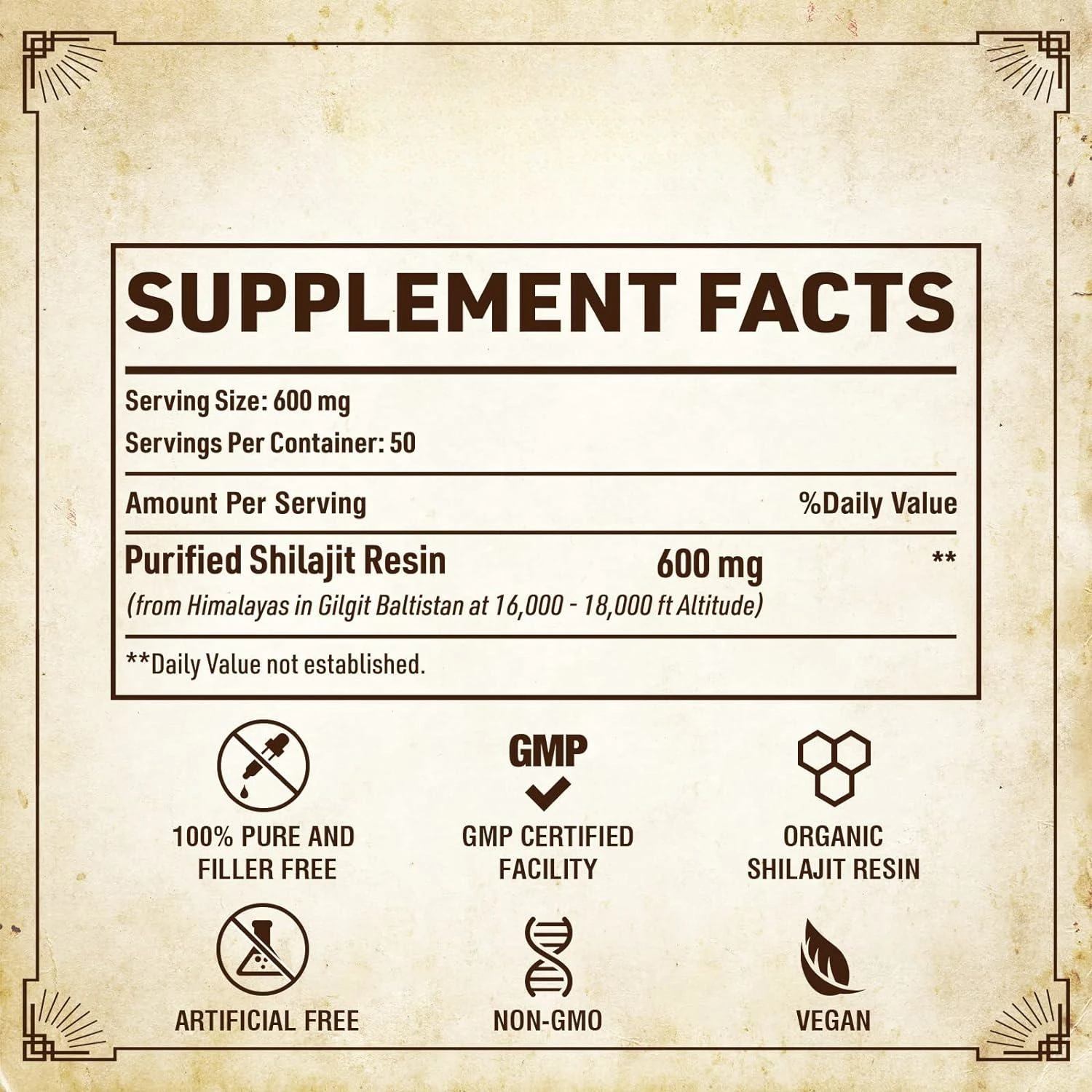 Private Label Pure Shilajit Resin with 80% Fulvic Acid & Trace Minerals Original Siberian Support Metabolism & Immune System