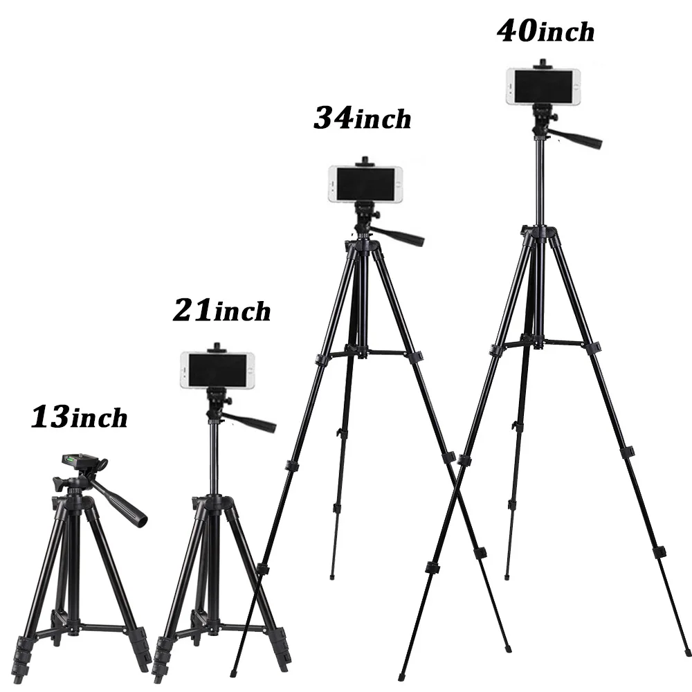 Original Factory Supply 3110 Live Broadcast Tripod 4-Section Foldable Legs Aluminum Alloy Camera Tripod Stand