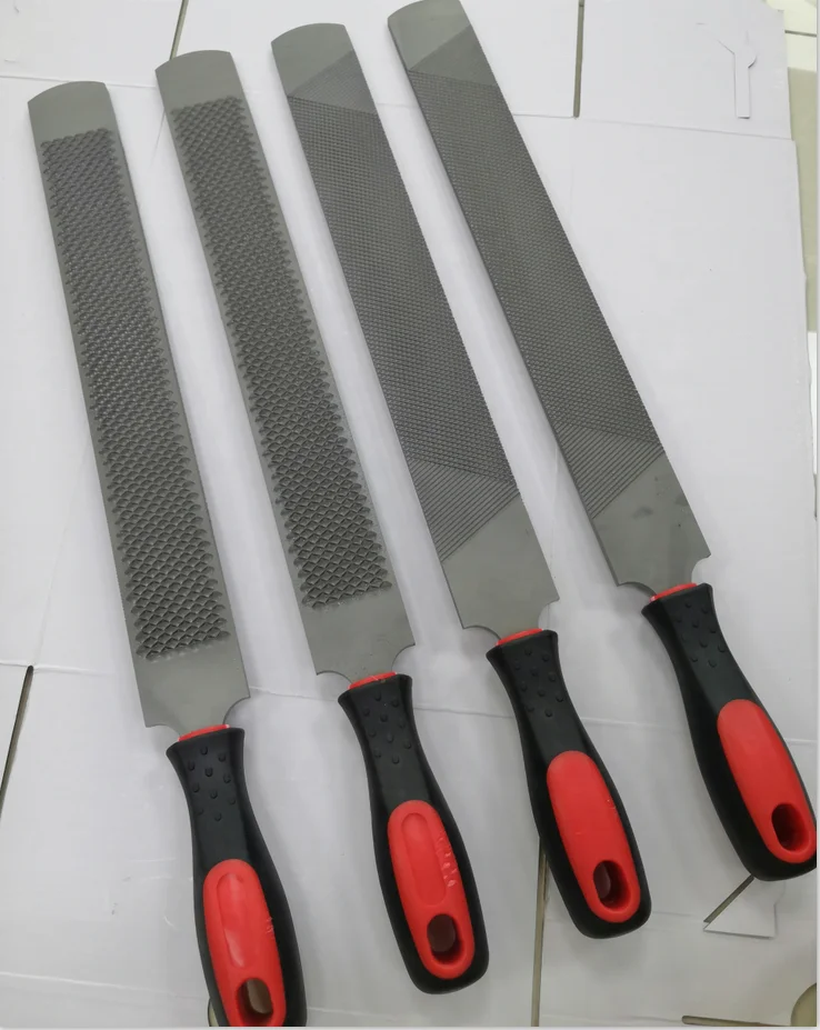 Horshi Horseshoe File 14 Inch Double Sided Hoof Rasp with Rubber Handle Suitable For Repair Horse Hooves, Goat Hooves Etc