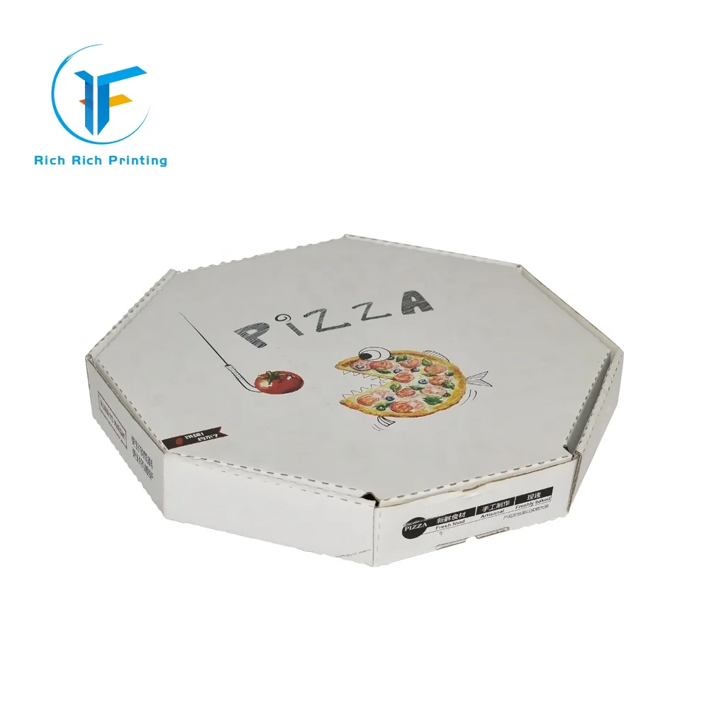 Wholesale Insulated Carton Pizza Packaging Boxes White Pizza Box