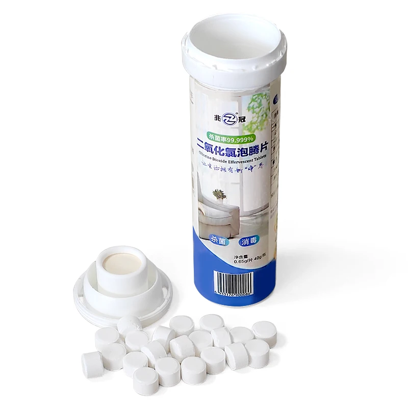 Domestos clean chlorine dioxide effervescent tablets portable household chemicals