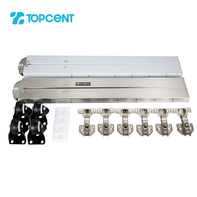Topcent Custom Aluminium Extended Sliding Table Slide Rail mechanisms for extendable tables